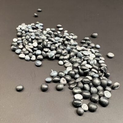 Blue green plastic raw material